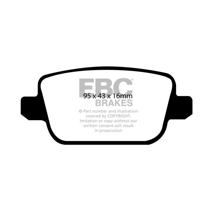 Plaquettes de frein avant EBC ULTIMAX (ATE)