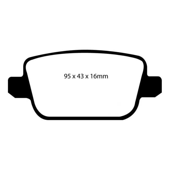 Plaquettes de frein arrière EBC GREENSTUFF (TRW)