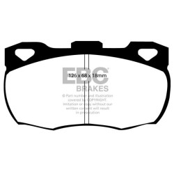 Plaquettes de frein avant EBC ULTIMAX (LOCKHEED)